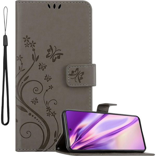 Cadorabo Custodia Per Xiaomi 11T / 11T Pro Cover Protettiva In Grigio Cover Protettiva Custodia Per Cellulare Custodia Fiori Custodia Fiore-image