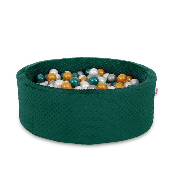 Piscina A Secco H-30 Cm Con Palline 300Pz. - Verde Bottiglia-image