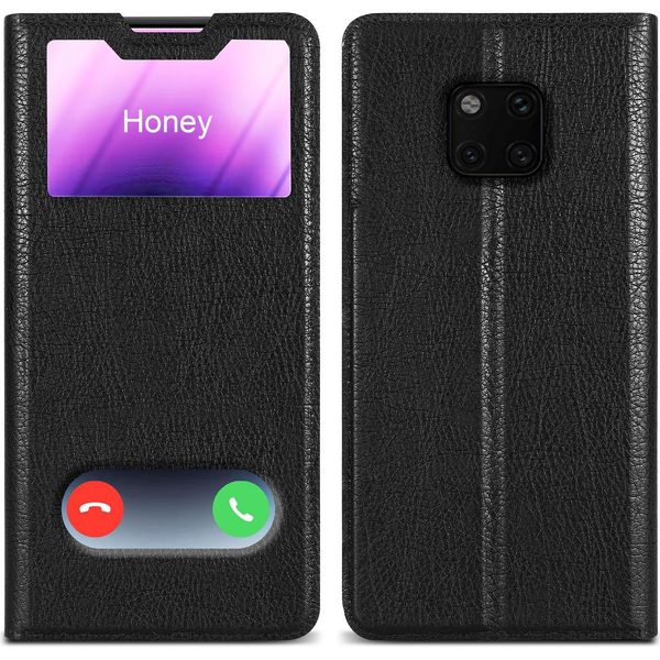 Cadorabo Custodia Protettiva Per Huawei Mate 20 Pro Cover In Nero Custodia Del Telefono Cellulare Custodia A Libro Custodia Cover-image