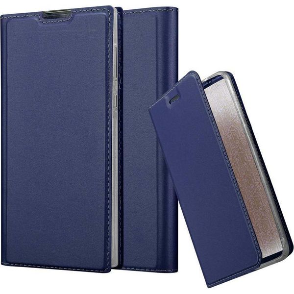 Cadorabo Custodia Per Cellulare Per Sony Xperia L1 Custodia Protettiva In Blu Cover Etui Book Case Booklet-image