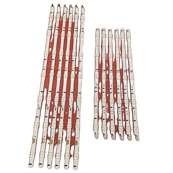 Striscia Di Retroilluminazione A Led, Materiale Rame, Dimensioni 1158 Mm, Compatibile Con D4GE-550DCA-R2, Tensione 3 V, Set Da 12 Pezzi-image