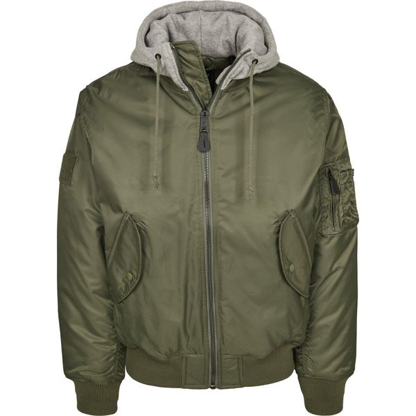 Brandit - MA1 Bomber Giacca Con Cappuccio Oliva - 5XL-image