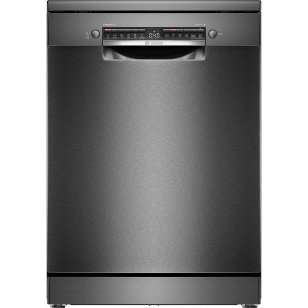 Bosch Serie 4 SMS4EMC06E Lavastoviglie Da Libera Installazione 60 Cm Acciaio Classe B Nero-image