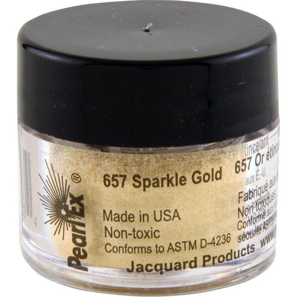 Jacquard Pearl Ex Pigmento Glitter Oro 3 G Polvere Creativa-image