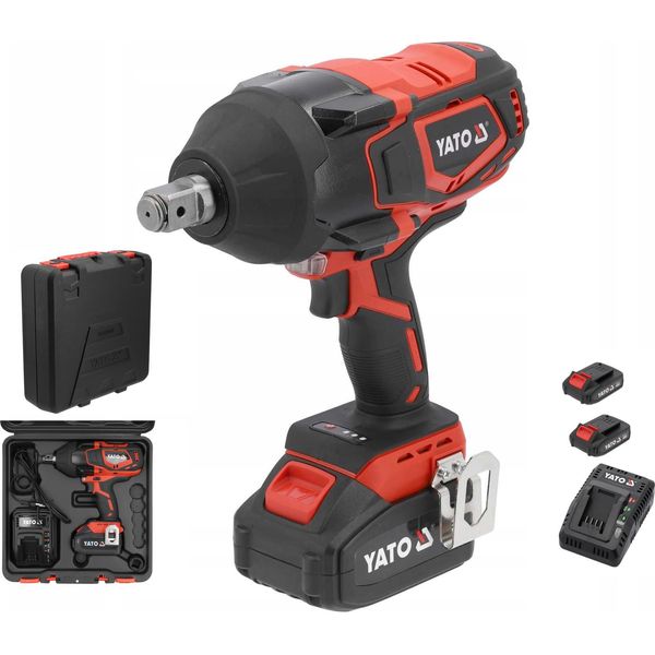 Avvitatore A Impulsi A Batteria 18V, 2000Nm, 1/2" (1 Batteria Da 4Ah + Caricabatteria)"-image