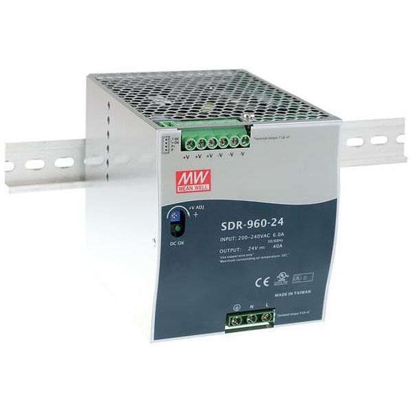 Mean Well Alimentazione 960W Alimentazione Metallica (SDR-960-24)-image