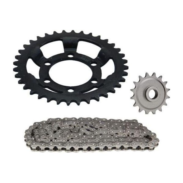 Set Di Catene 3 Pezzi Nero 16/36 Denti Per ZüNdapp Ks 75 Tipo 511 / Ks 50 Super Sl Tipo 516 / Ks 50 Sport Tipo 517-06L0-image
