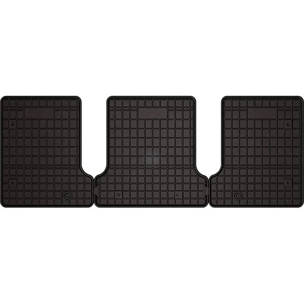 Tappetini Auto In Gomma Adatto Per Kia EV9 (2023-, 3ª Fila) Neri, Set 3 Pz, Con Fissaggi-image