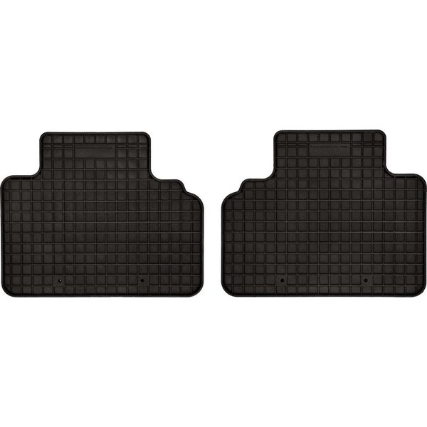 Tappetini Auto In Gomma Adatto Per Ford Tourneo Courier (2014-, 2ª Fila) Neri, Set 2 Pz, Con Fissaggi-image