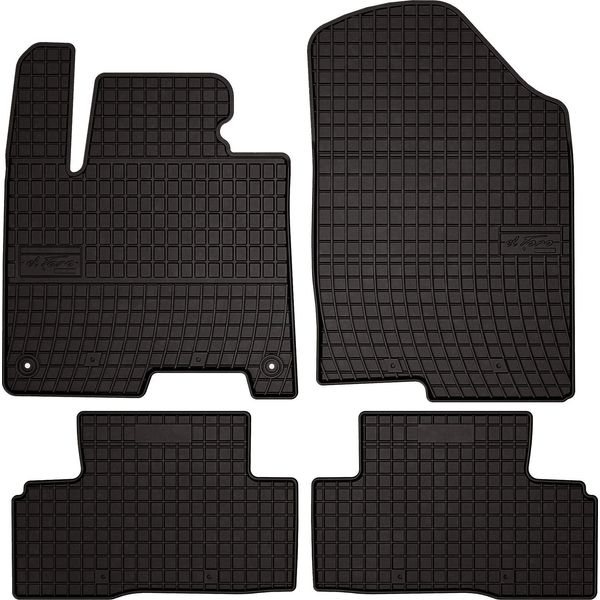 Tappetini Auto In Gomma Adatto Per Kia Sportage V Hybryda (2021-, Suv) Neri, Set 4 Pz, Con Fissaggi-image