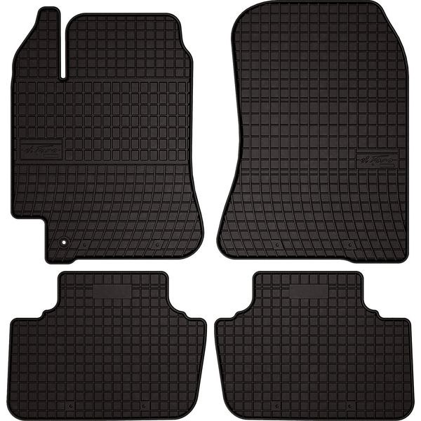 Tappetini Auto In Gomma Adatto Per Lexus Is I (1998-2005, Berlina) Neri, Set 4 Pz, Con Fissaggi-image