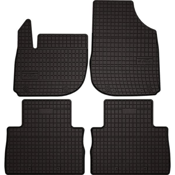 Tappetini Auto In Gomma Adatto Per Honda E:Ny1 (2023-, Suv) Neri, Set 4 Pz, Con Fissaggi-image