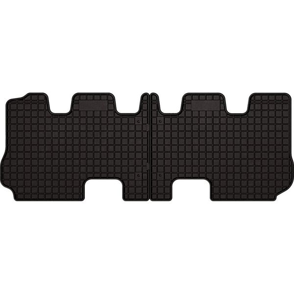 Tappetini Auto In Gomma Adatto Per Kia Sorento Iii (2015-2020, 3ª Fila) Neri, Set 2 Pz, Con Fissaggi-image