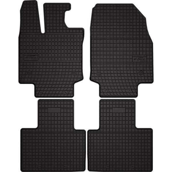 Tappetini Auto In Gomma Adatto Per Lexus Rx V (2022-, Suv) Neri, Set 4 Pz, Con Fissaggi-image