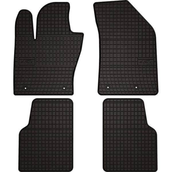 Tappetini Auto In Gomma Adatto Per Alfa Romeo Tonale (2022-, Suv) Neri, Set 4 Pz, Con Fissaggi-image