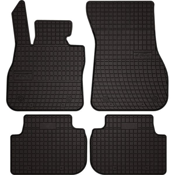 Tappetini Auto In Gomma Adatto Per Bmw 2 F44 (2020-, Coupe) Neri, Set 4 Pz, Con Fissaggi-image
