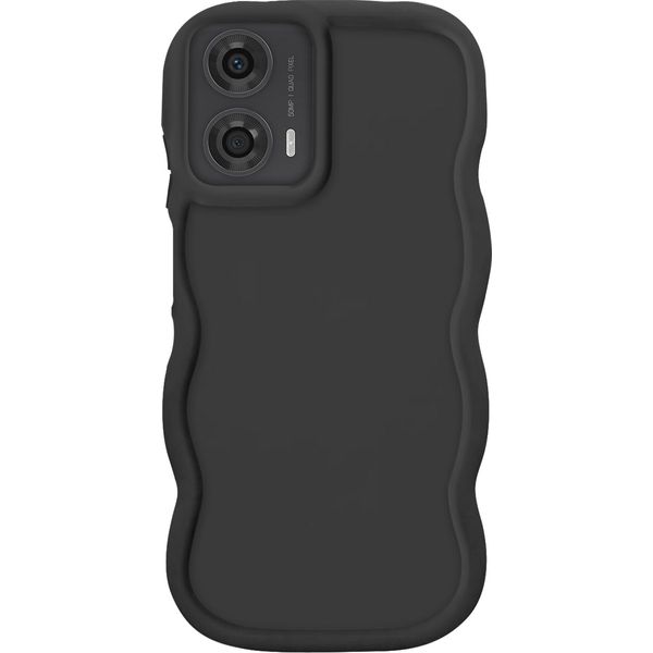 Avizar, Cover Per Motorola Moto G24, G04 E G04S In Silicone Antiurto, Nero-image