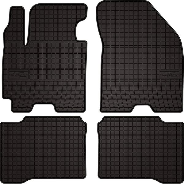 Tappetini Auto In Gomma Adatto Per Suzuki Swift V (2017-, Hatchback) Neri, Set 4 Pz, Con Fissaggi-image
