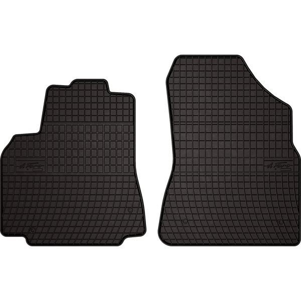 Tappetini Auto In Gomma Adatto Per Peugeot Partner Ii (2008-2018, Multispazio, Tepee, 5 Posti 1ª Fila) Neri, Set 2 Pz, Con Fissaggi-image