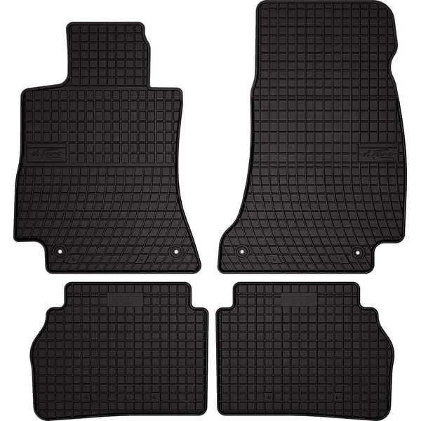 Tappetini Auto In Gomma Adatto Per Mercedes Cls C257 (2018-, Berlina) Neri, Set 4 Pz, Con Fissaggi-image