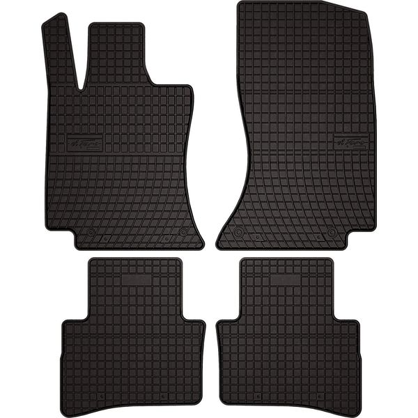 Tappetini Auto In Gomma Adatto Per Mercedes E-Klasa W214 (2023-, Berlina) Neri, Set 4 Pz, Con Fissaggi-image