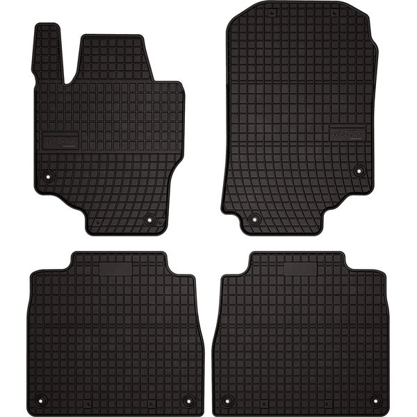 Tappetini Auto In Gomma Adatto Per Mercedes Gls X167 (2019-, Suv) Neri, Set 4 Pz, Con Fissaggi-image