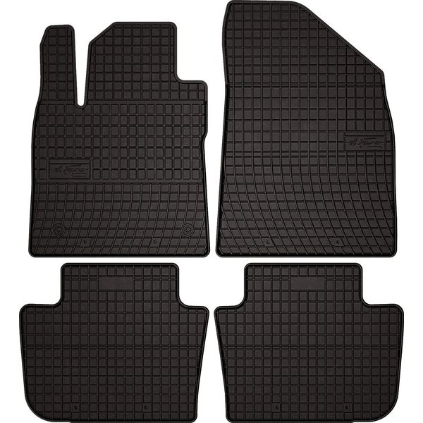 Tappetini Auto In Gomma Adatto Per Mg 4 (2022-, Hatchback) Neri, Set 4 Pz, Con Fissaggi-image