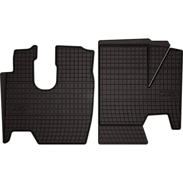 Tappetini Auto In Gomma Adatto Per Mercedes W246 (2011-2018, Classe B) Neri, Set 4 Pz, Con Fissaggi-image
