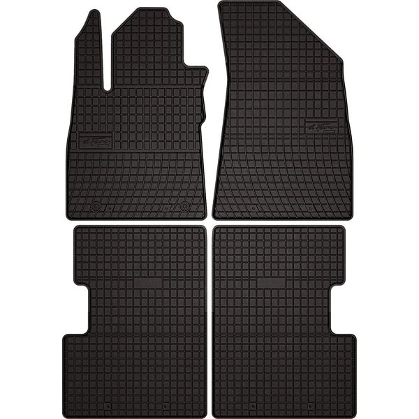 Tappetini Auto In Gomma Adatto Per Mg Zs (2017-, Crossover) Neri, Set 4 Pz, Con Fissaggi-image