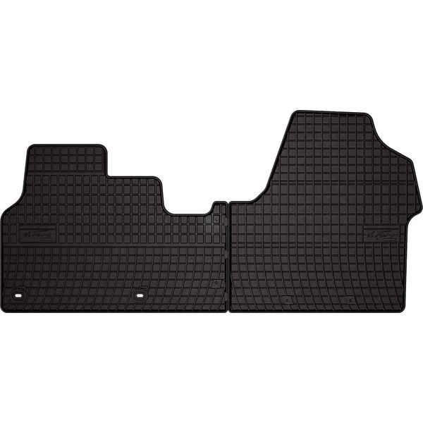 Tappetini Auto In Gomma Adatto Per Toyota Proace Ii (2016-, Furgone) Neri, Set 2 Pz, Con Fissaggi-image