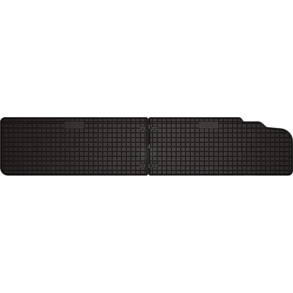 Tappetini Auto In Gomma Adatto Per Opel Vivaro Ii (2014-2019, Furgone 3ª Fila) Neri, Set 2 Pz, Con Fissaggi-image