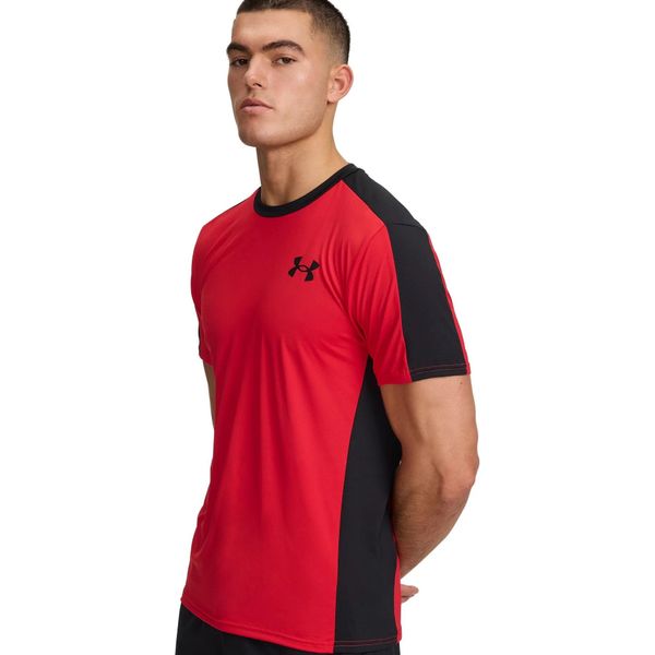 Under Armour Ua Hg Wordmark Ss - Rosso, Taglia:M-image