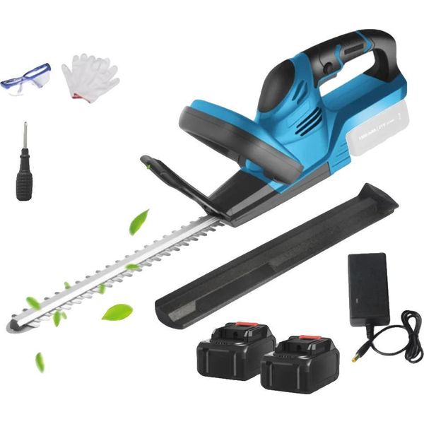 Tagliasiepi Elettrico, Funzionamento A Batteria, Funzioni Di Sicurezza, Due Batterie-image