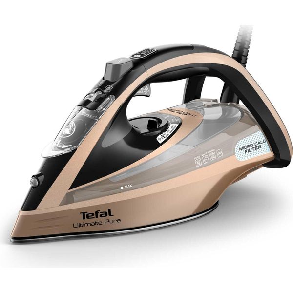 Tefal Ultimate Pure FV9852E0 Iron Dry & Steam Durilium Airglide Autoclean Soleplate-image