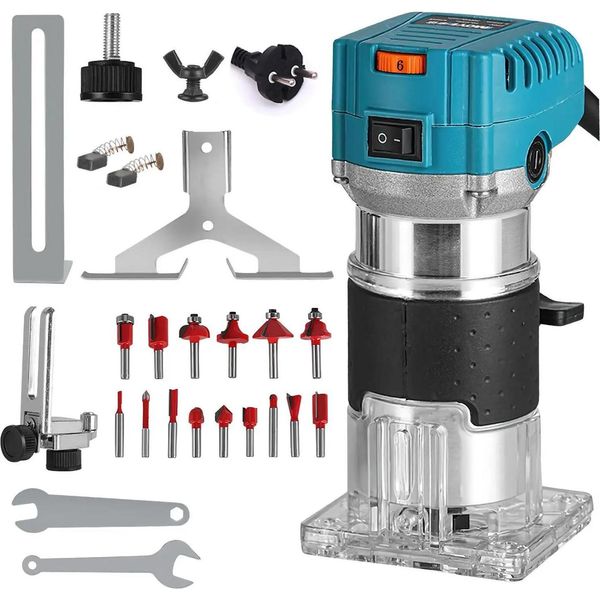 Fresa Per Legno, Funzionamento Ad Alta Velocità, Compatibilità Utensili Versatile, Ue (Con 15 Frese)-image