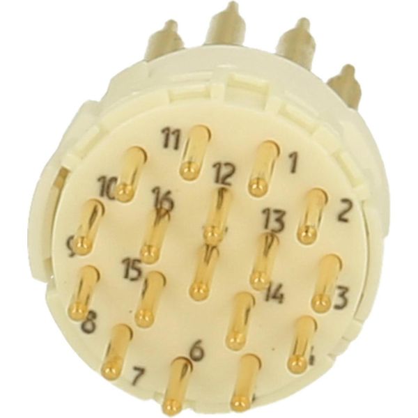 7001917127 Hummel M23 Segnale Contatto A Saldare Inserto Pin Connessione A Saldare, Numero Di Poli 17-Poli 160V, 8A, Colore Bianco --image