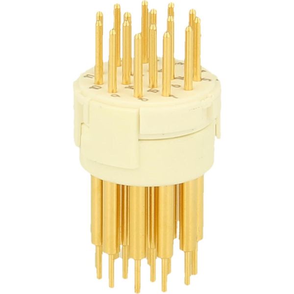 7001916127 Hummel M23 Segnale Contatto A Saldare Inserto Pin Connessione A Saldare, Numero Di Poli 16-Poli 160V, 8A, Colore Bianco --image