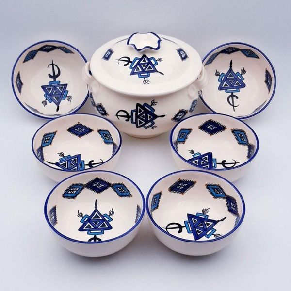 Servizio Di Zuppa Sahel Bleu - 8 Persone-image