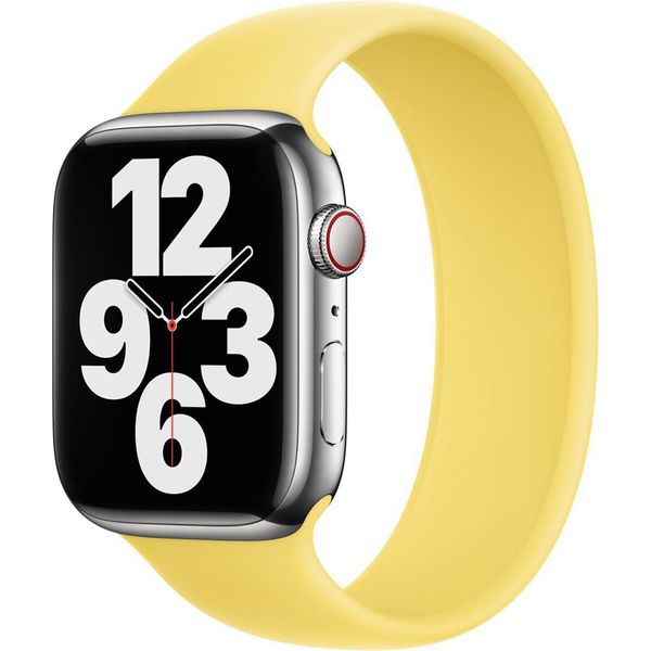 Apple Silicone Solo Loop Per Watch | 44/45/46/49 Mm - Taglia 12 - Lemon Zest-image