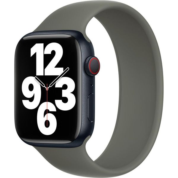 Apple Solo Loop In Silicone Per Watch | 44/45/46/49 Mm - Taglia 3 - Olive-image