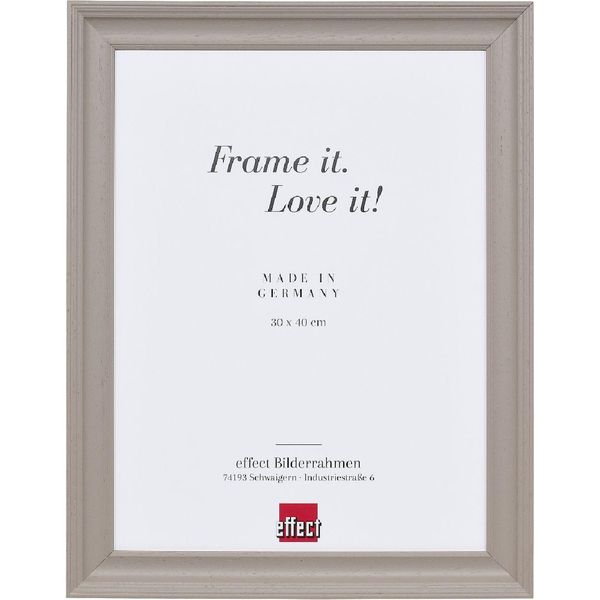 Cornice In Legno Massello Effect Profilo 2420 25X35 Cm Chiaro Marrone Con Vetro Museo-image