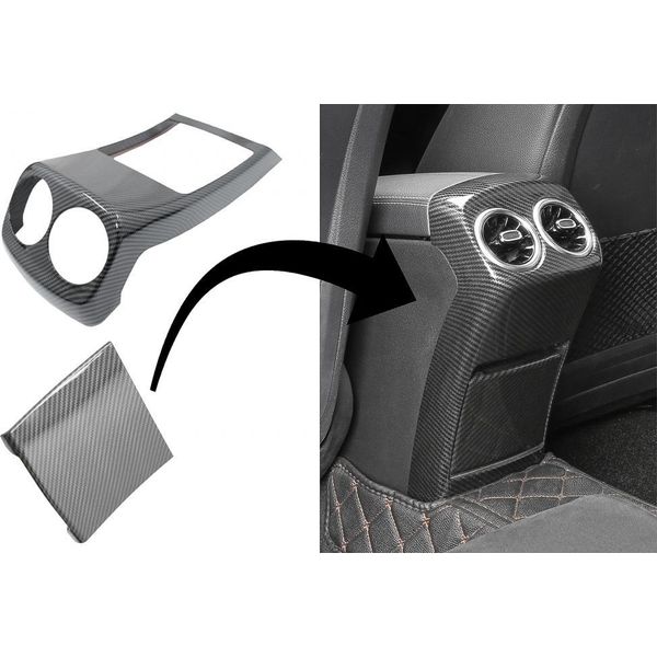 Coperchio Uscita Aria Box Bracciolo Per Mercedes Classe A W177 V177 18+ Carbonio.-image