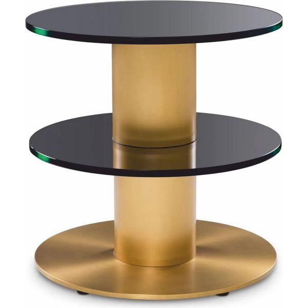 Casa Padrino Tavolino Ottone / Nero H. 55,5 Cm - Mobili Soggiorno-image