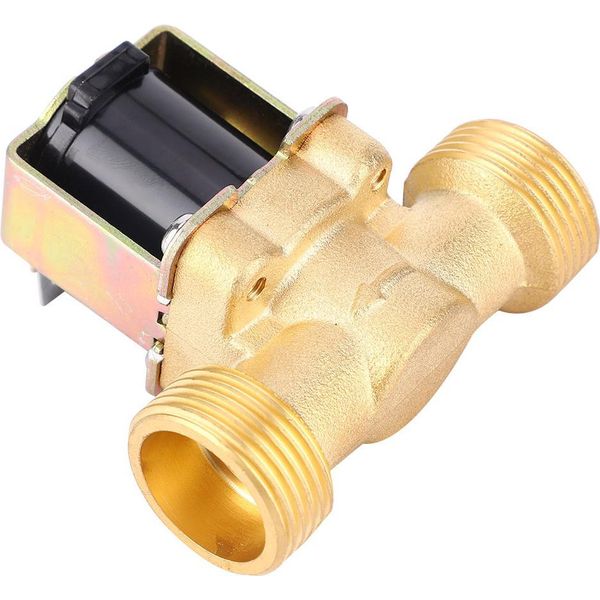G3/4 Pollici Normalmente Chiuso Ottone Elettrovalvola Filettatura Maschio Per Acqua (Dc 12V)-image