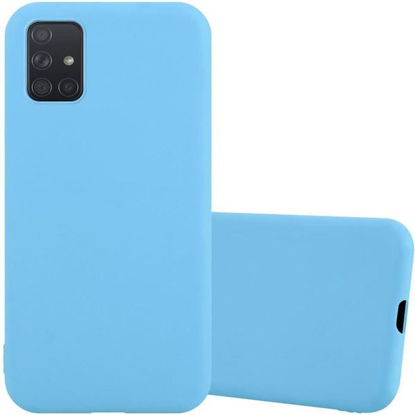 Cadorabo Custodia Per Samsung Galaxy A51 4G / M40S Custodia Protettiva In Blu Custodia Per Cellulare Custodia In Silicone Tpu Cover-image