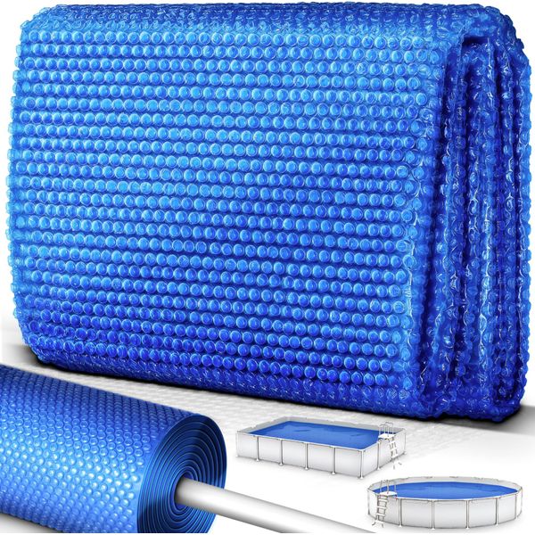 Tillvex Pool Solar Foil Rotondo Ø 305 Cm Telone Solare Riscaldamento Solare Copertura Solare Telone Riscaldamento Piscina Telone Termico-image