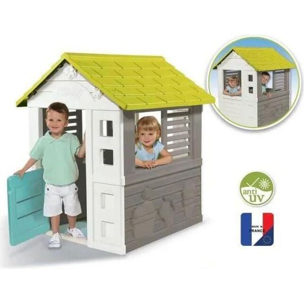 Smoby Casetta Jolie - 98X110X127 Cm Grande Casetta Da Giardino Per Bambini-image