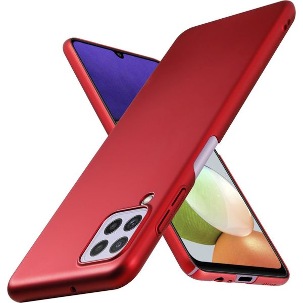 Cadorabo Cover Per Samsung Galaxy A22 4G / M22 / M32 4G Cover Protettiva In Rosso Custodia Rigida Cover Per Telefono Cellulare-image