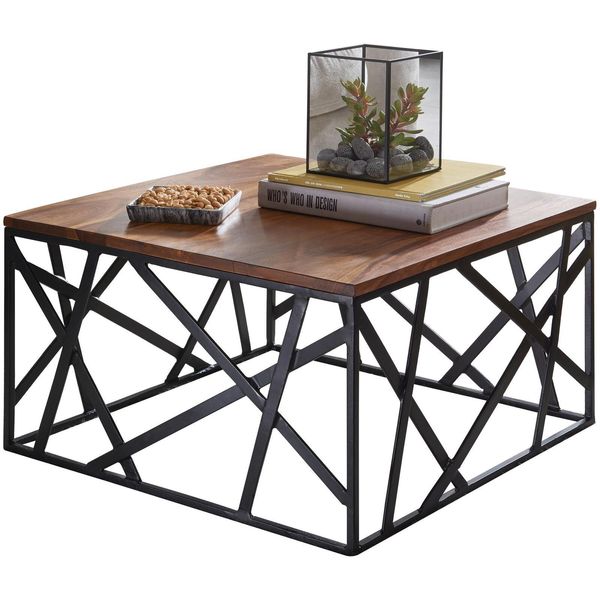 Wohnling WL5.596 Couchtisch Bakal Sheesham 60 Cm X 60 Cm X 35 Cm-image