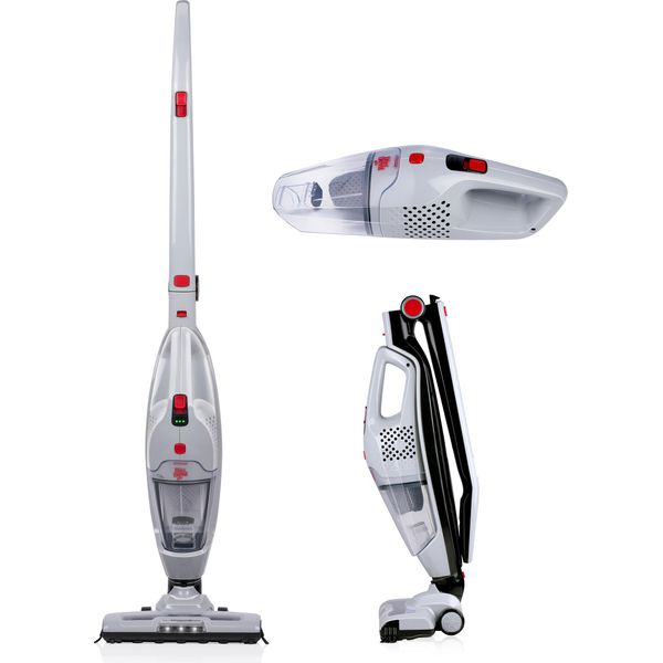 Dirt Devil 2In-1 Cordless DD9007 - Aspiratore A Batteria 105W - Montaggio A Parete O A Pavimento - Durata Della Batteria Fino A 38 Minuti - Rosso-image
